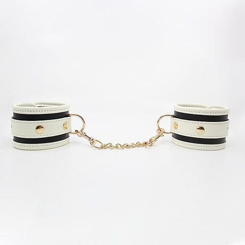 Love In Leather Glow In Dark Bondage Wrist Cuffs