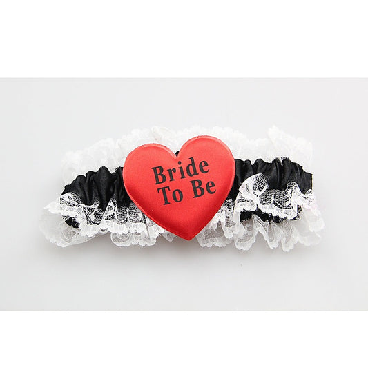 Love In Leather Bride to Be Sexy Leg Garter - Fishnet and Thigh Highs