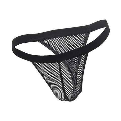 Love In Leather Mens Mesh G-String Briefs - Jocks and G-Strings