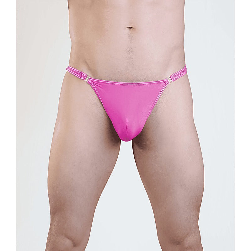 Love In Leather Mens Quick Release Lycra G-String S/M - Jocks and G-Strings