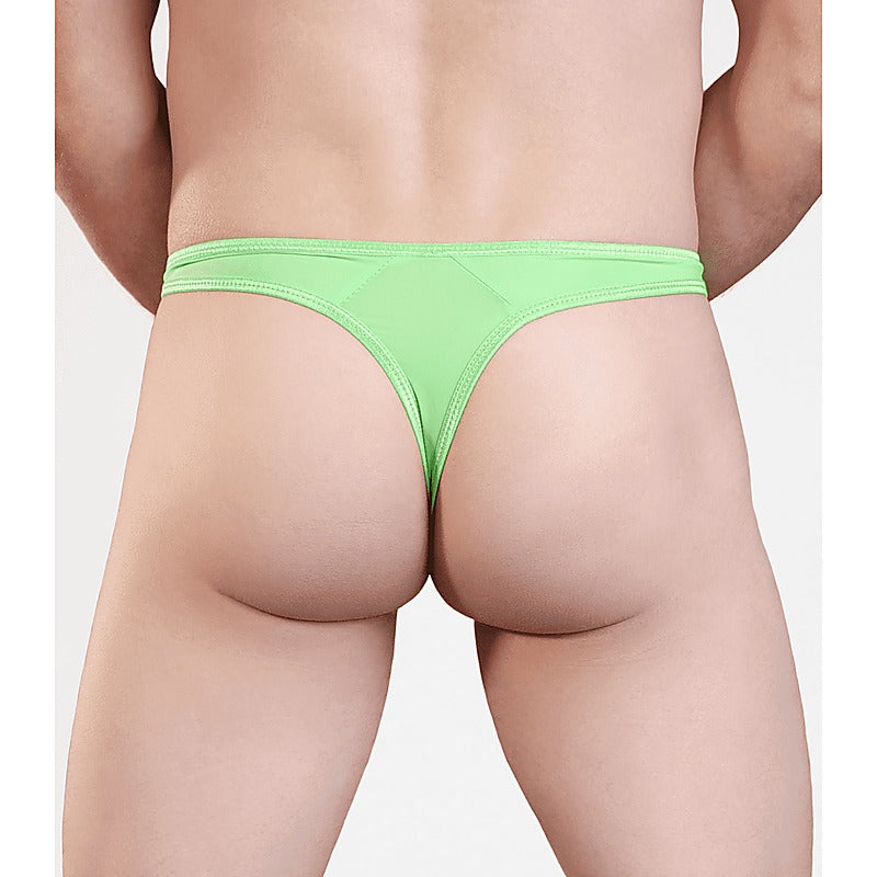 Love In Leather Mens Quick Release Lycra G-String S/M - Jocks and G-Strings