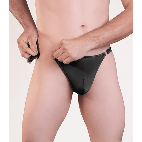 Love In Leather Mens Quick Release Sexy G-String L/XL - Jocks and G-Strings