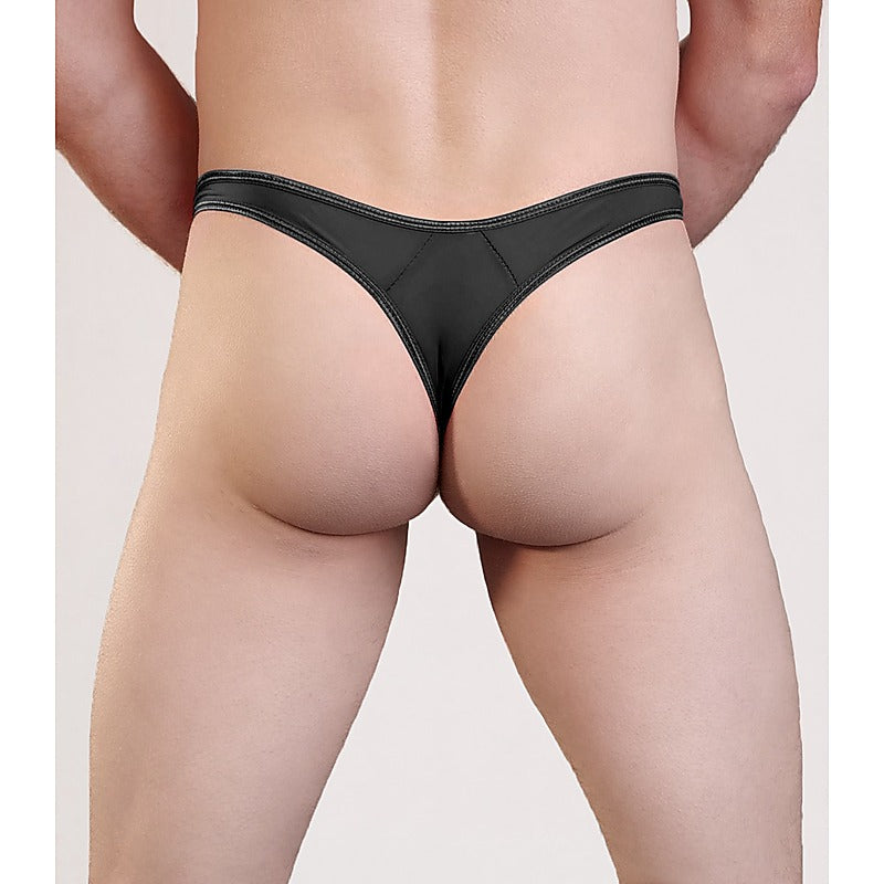 Love In Leather Mens Quick Release Sexy G-String L/XL - Jocks and G-Strings