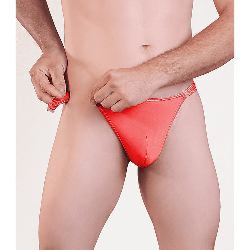 Love In Leather Mens Quick Release Sexy G-String L/XL - Jocks and G-Strings