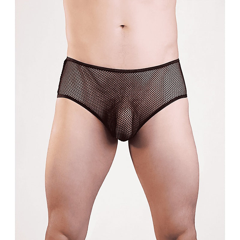 Love In Leather Mens Mesh Sexy Briefs - Mens Briefs And Boxers