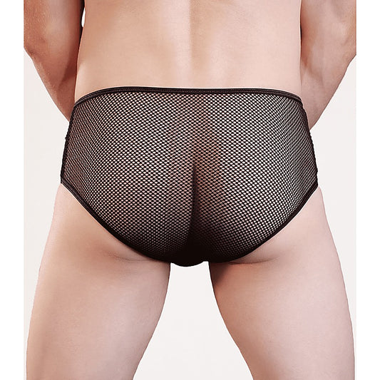 Love In Leather Mens Mesh Sexy Briefs - Mens Briefs And Boxers