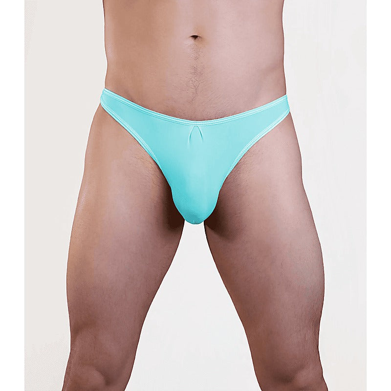 Love In Leather Plain Mens Lycra G-String S/M - Jocks and G-Strings