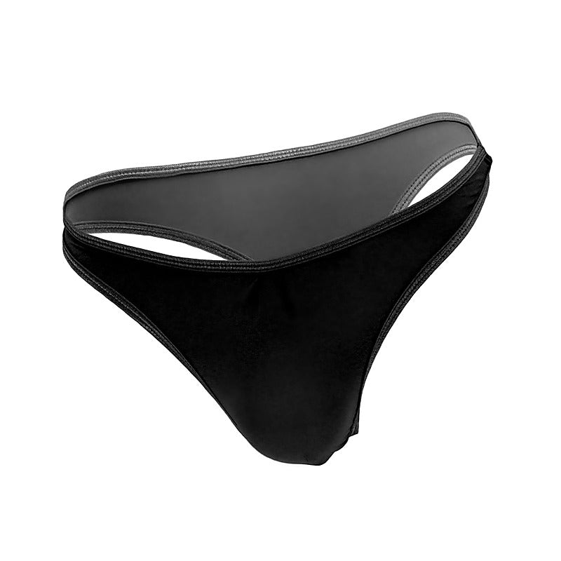Love In Leather Plain Mens Lycra G-String S/M - Jocks and G-Strings