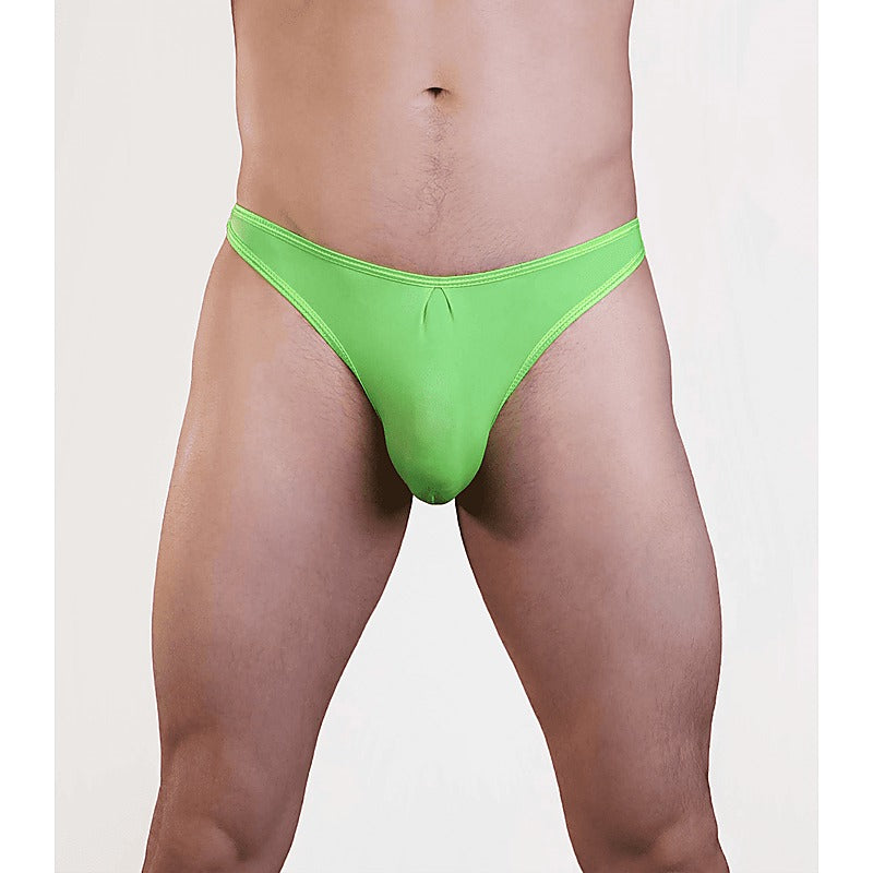 Love In Leather Plain Mens Lycra G-String S/M - Jocks and G-Strings