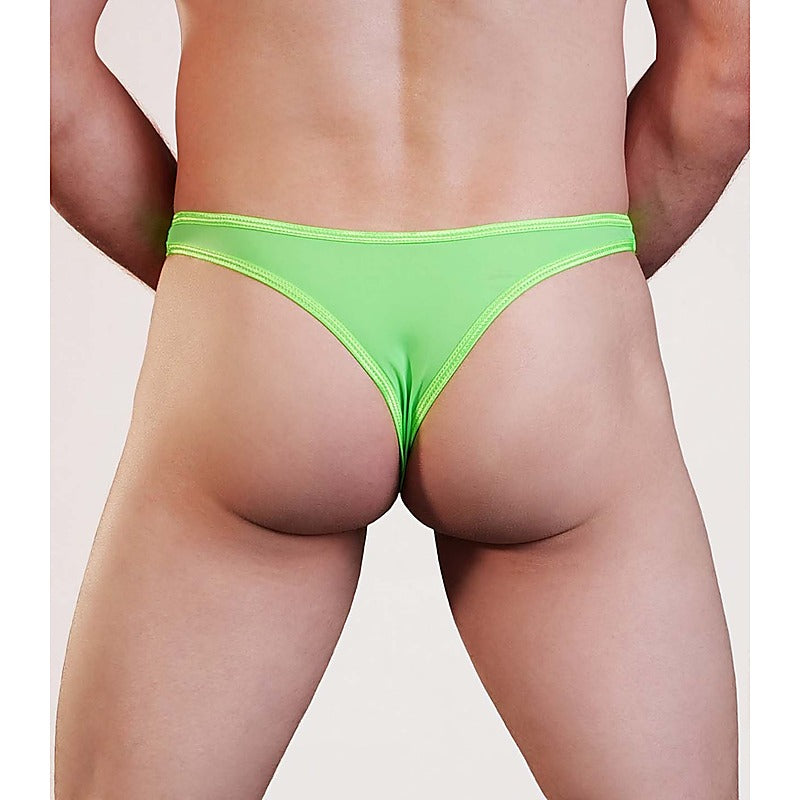 Love In Leather Plain Mens Lycra G-String S/M - Jocks and G-Strings