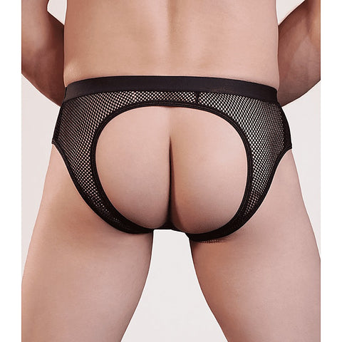 Love In Leather Mens Mesh Bumless Sexy Underwear - Jocks and G-Strings