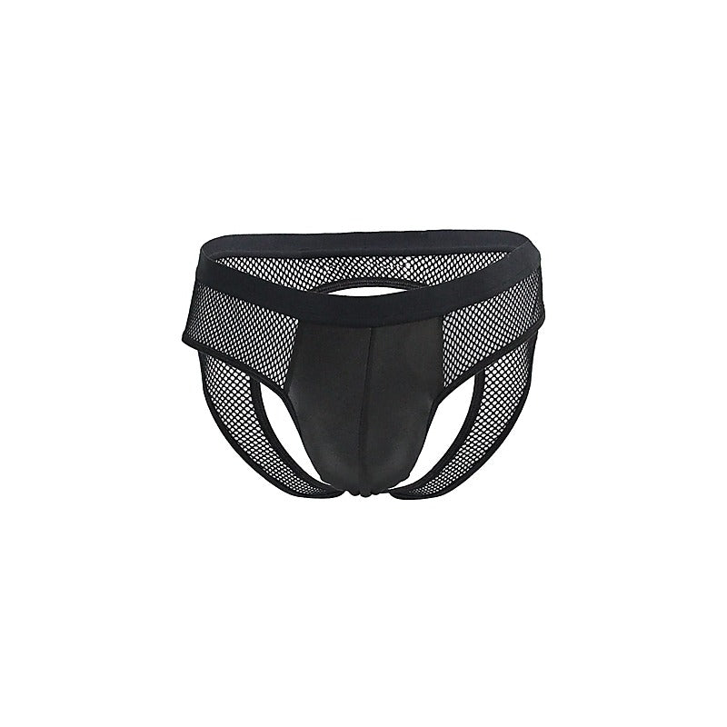 Love In Leather Mens Mesh Bumless Sexy Underwear - Jocks and G-Strings