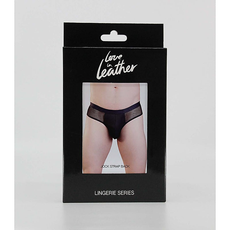 Love In Leather Mens Mesh Bumless Sexy Underwear - Jocks and G-Strings