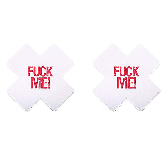 Love In Leather Sexy Fuck Me Nipple Pasties - Breast and Nipple Toys