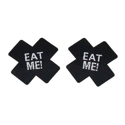 Love In Leather Eat Me Sexy Nipple Pasties - Breast and Nipple Toys