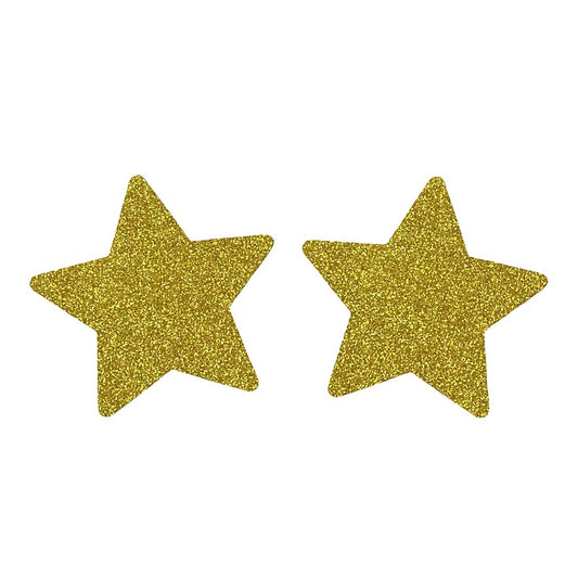 Love In Leather Glitter Star Womens Nipple Covers - Breast and Nipple Toys