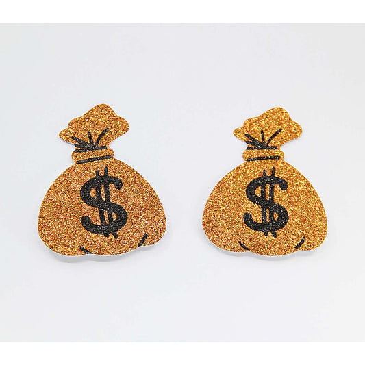 Love In Leather Glitter Money Bag Nipple Covers - Breast and Nipple Toys