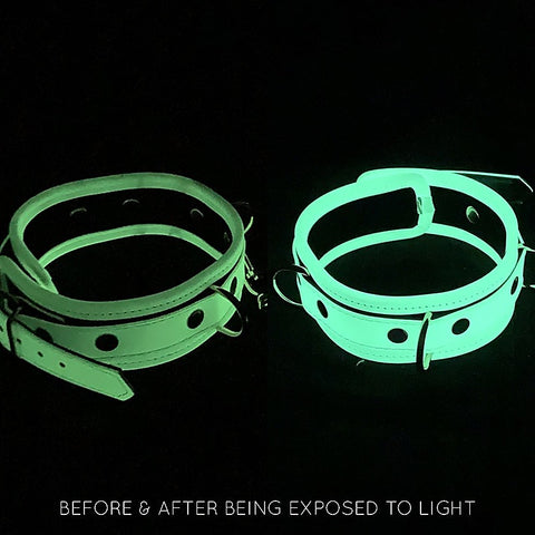 Black & Glow In The Dark BDSM Paddle by Love In Leather - Paddles And Slappers