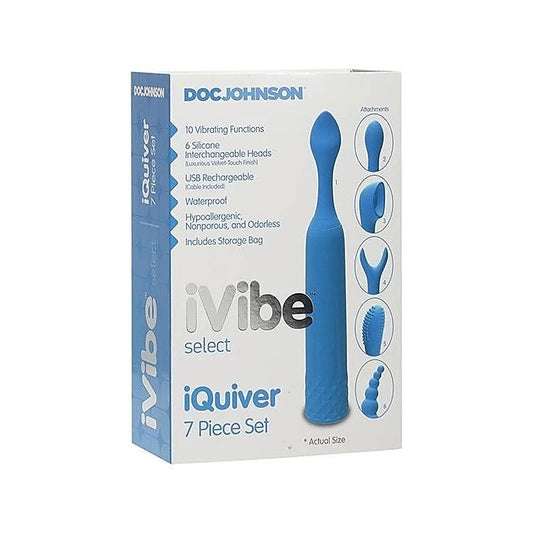 IVibe Select iQuiver 7 Piece Set Periwinkle - Personal Massagers