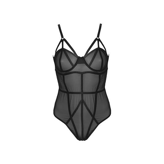 Muse Lingerie Sexy BDSM Play Fetish Bodysuit Black - Her Fetish
