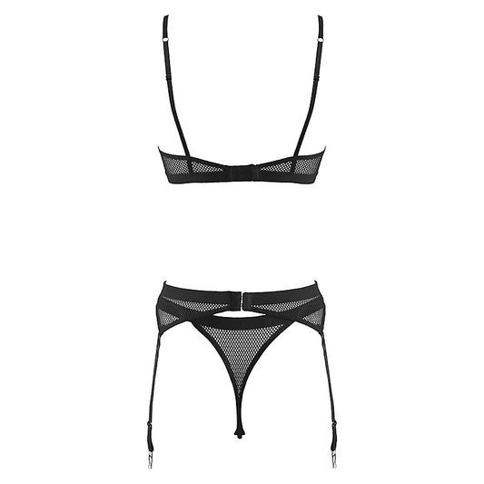 Muse Lingerie Fetish Play Sexy Bra and Panty Set Black - Her Fetish