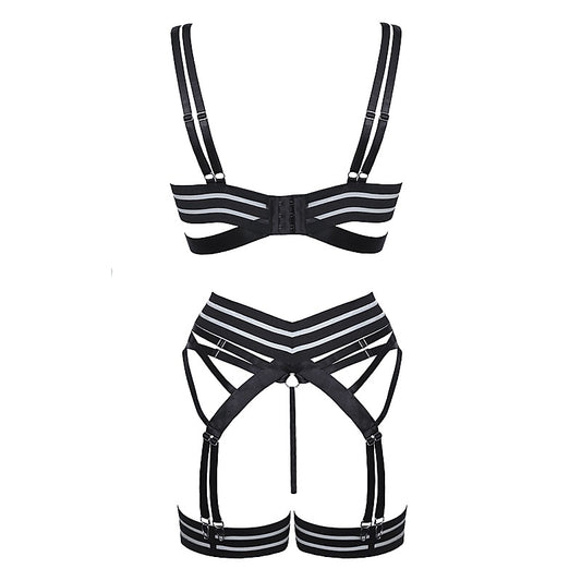 Muse Fetish Play Sexy Womens Lingerie Set Black - Her Fetish