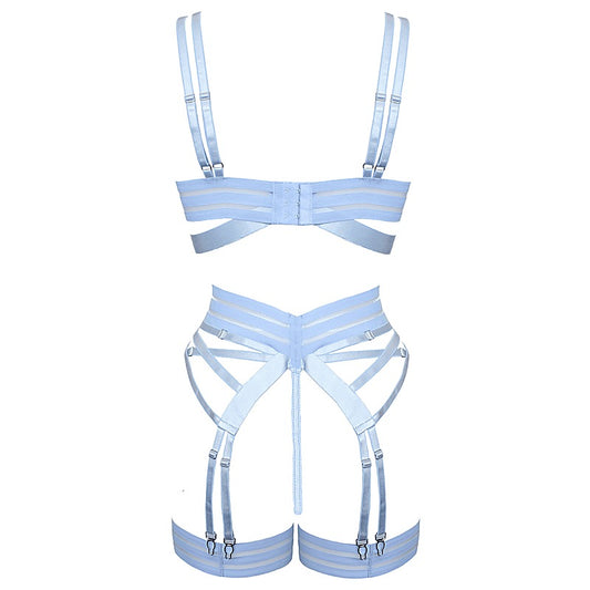 Muse Fetish Play Sexy Womens Lingerie Set Blue - Her Fetish