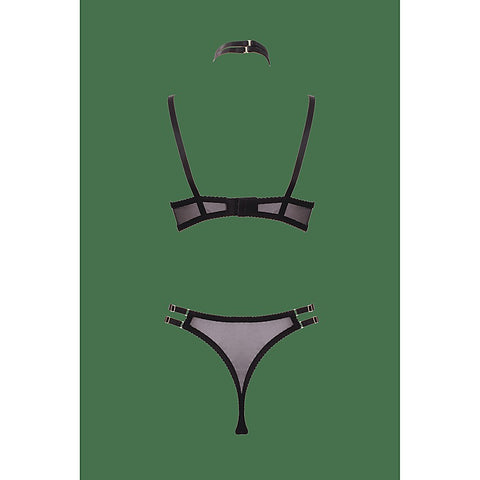 3 Piece Peek-a-Boo Bra and Panty Set by Muse Lingerie - Her Fetish