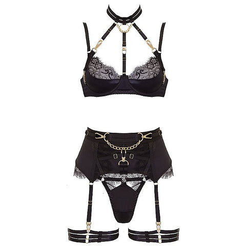 5 Piece BDSM Play Women's Lingerie Set by Muse - Her Fetish