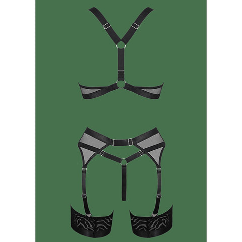 5-Piece Fetish Play Sexy Women's Lingerie Set by Muse - Her Fetish