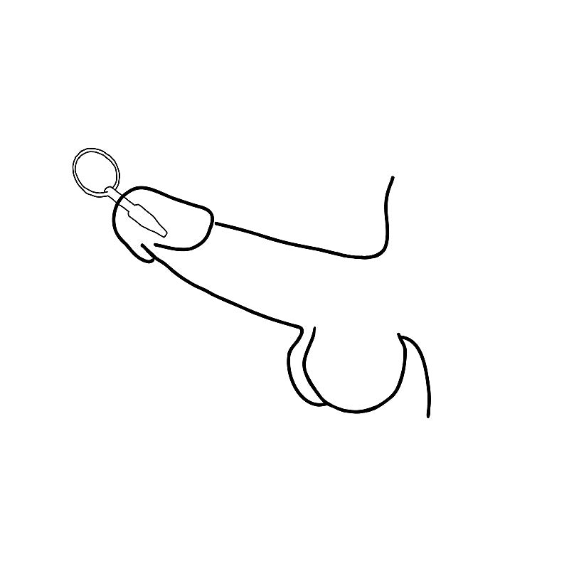 Cum Thru Penis Plug With Ring by Love In Leather - Urethral Sounds