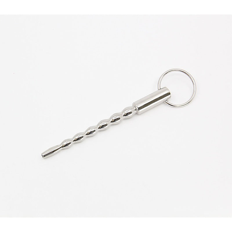 Stepped Ripple Penis Plug With Ring by Love In Leather - Urethral Sounds