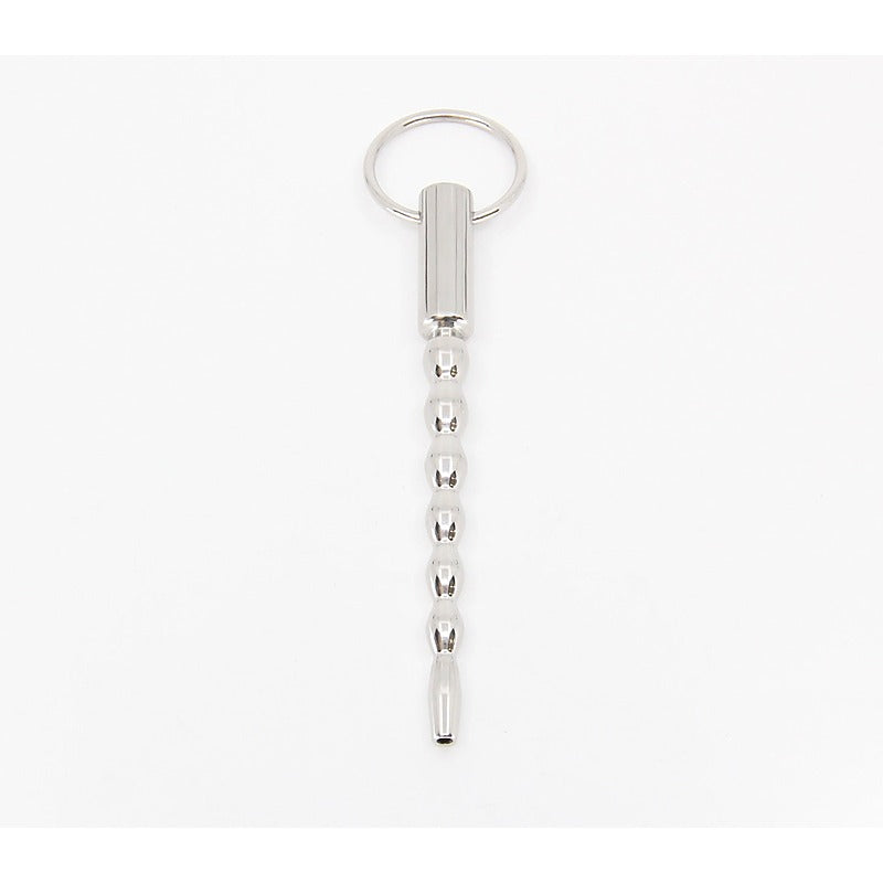 Stepped Ripple Penis Plug With Ring by Love In Leather - Urethral Sounds