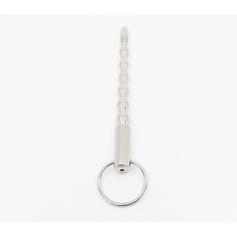 Stepped Ripple Penis Plug With Ring by Love In Leather - Urethral Sounds