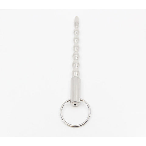 Stepped Ripple Penis Plug With Ring by Love In Leather - Urethral Sounds