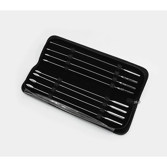 Love In Leather 8 Piece Rosebud Dilator Sounding Kit - Urethral Sounds