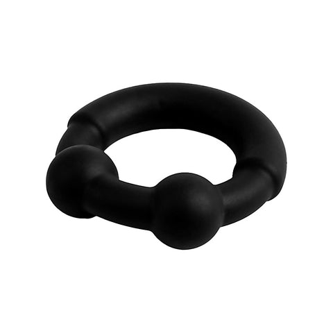 Nero Liquid Silicone Coated Metal C-Ring by Evolved - Stretchy Cock Rings