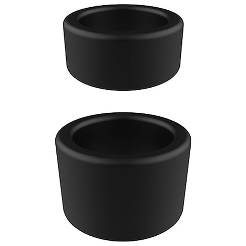 Nero Liquid Silicone 2 Pack Ball Stretcher Rings by Evolved - Ball Stretchers and Crushers