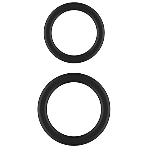 Nero Liquid Silicone 2 Pack Ball Stretcher Rings by Evolved - Ball Stretchers and Crushers