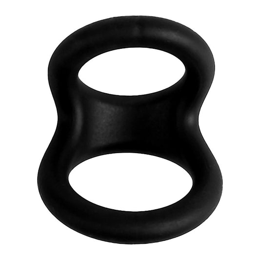 Playful Nero Soft Silicone Two Way Cock Ring - Stretchy Cock Rings