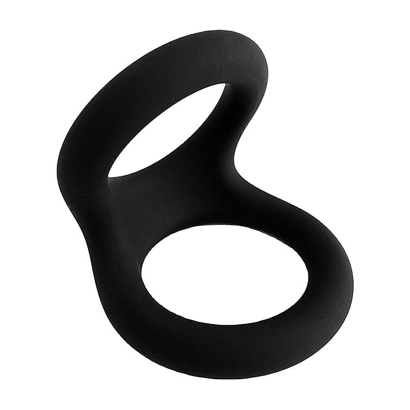 Playful Nero Soft Silicone Two Way Cock Ring by Evolved - Stretchy Cock Rings
