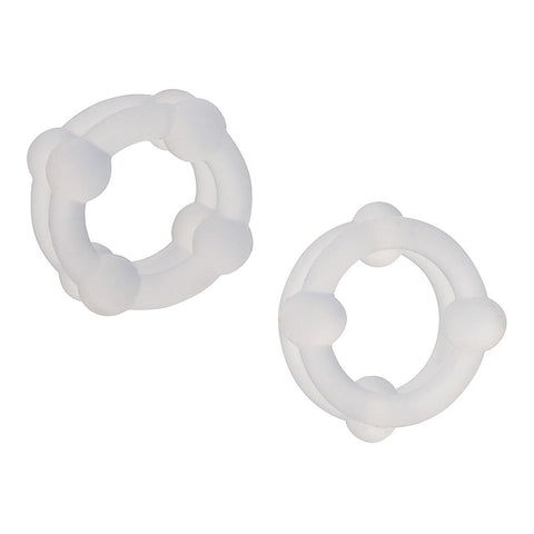 Alpha Liquid Silicone Double Stacker Cock Ring - Cock Ring Sets