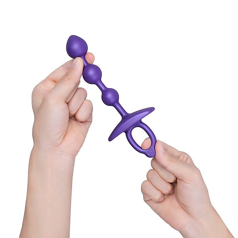 B-Vibe Butties ZIP Silicone Anal Beads - Anal Beads and Balls
