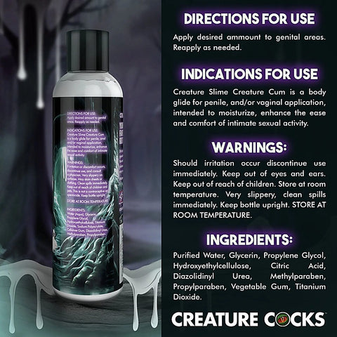 Creature Slime Creature Cum Unscented Jizz Lubricant - Silicone Based Lubes