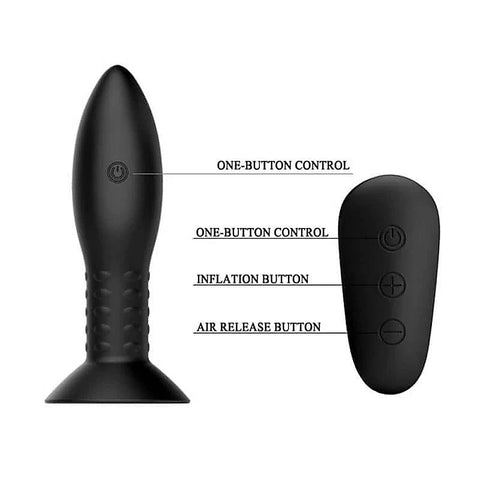 Remote Control Rotation Beads Anal Plug by Baile - Butt Plugs