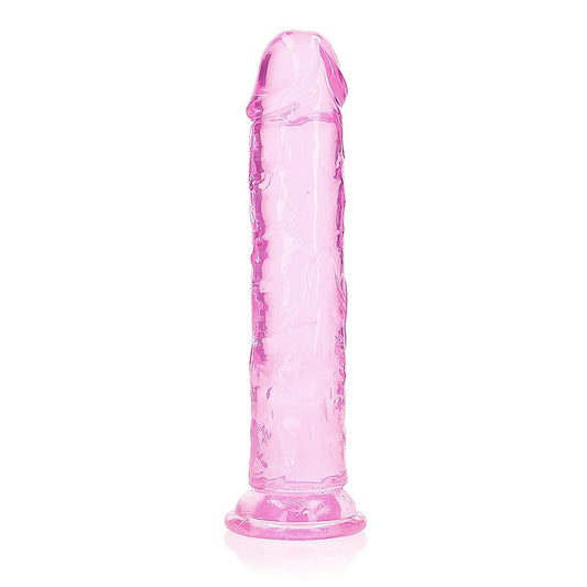 Realrock Crystal Clear 8 Inch No Balls Straight Dildo - Realistic Dildos