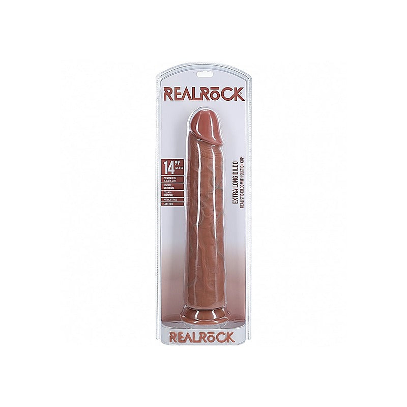 Realrock Extra Large No Balls Realistic Skin Dong - Realistic Dildos