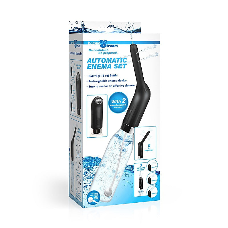 CleanStream Automatic Rechargeable Enema Set by XR Brands - Enemas and Douches