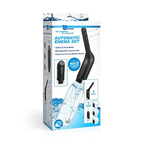 CleanStream Automatic Rechargeable Enema Set by XR Brands - Enemas and Douches