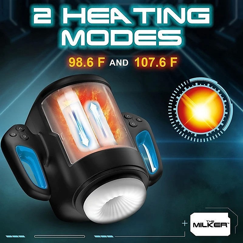 XR Brands Cyber Milker Stroking & Vibrating Masturbator - Masturbators and Strokers